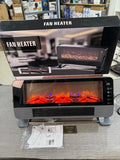 Electric Fireplace Fan Heater – LED Flame Effect | Remote Control | Fast Heating | Room & Office Heater